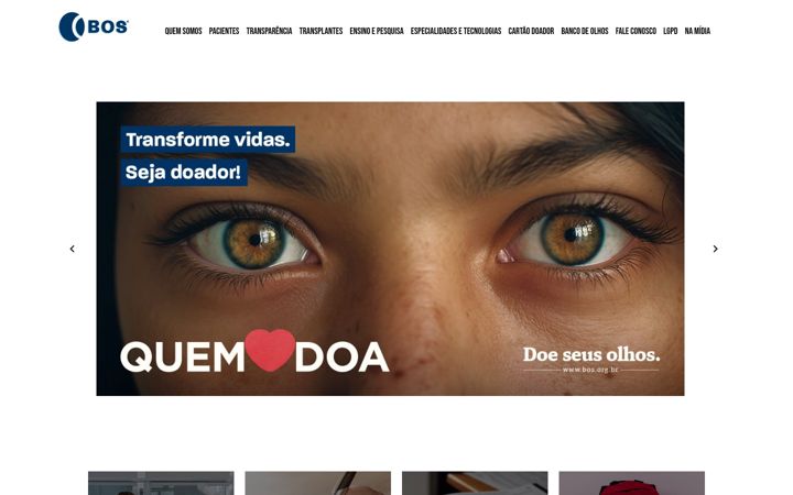 Screenshot of bos.org.br