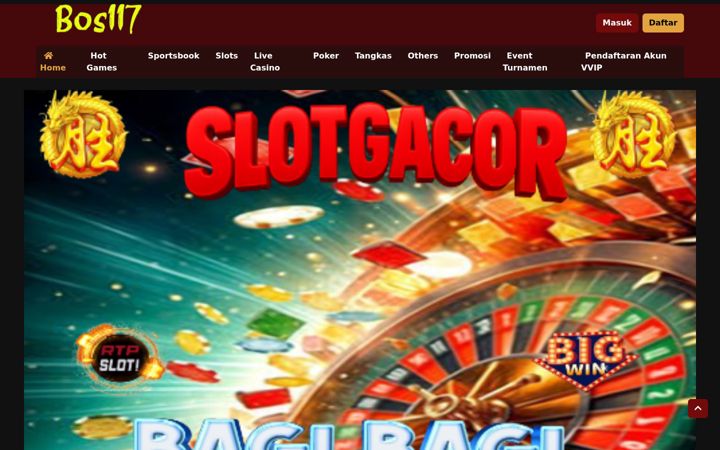 Screenshot of bos117.com