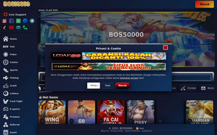 Екранна снимка на bos50000.org