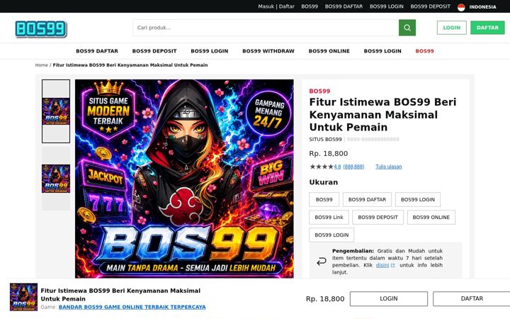 Screenshot of bos99s.net
