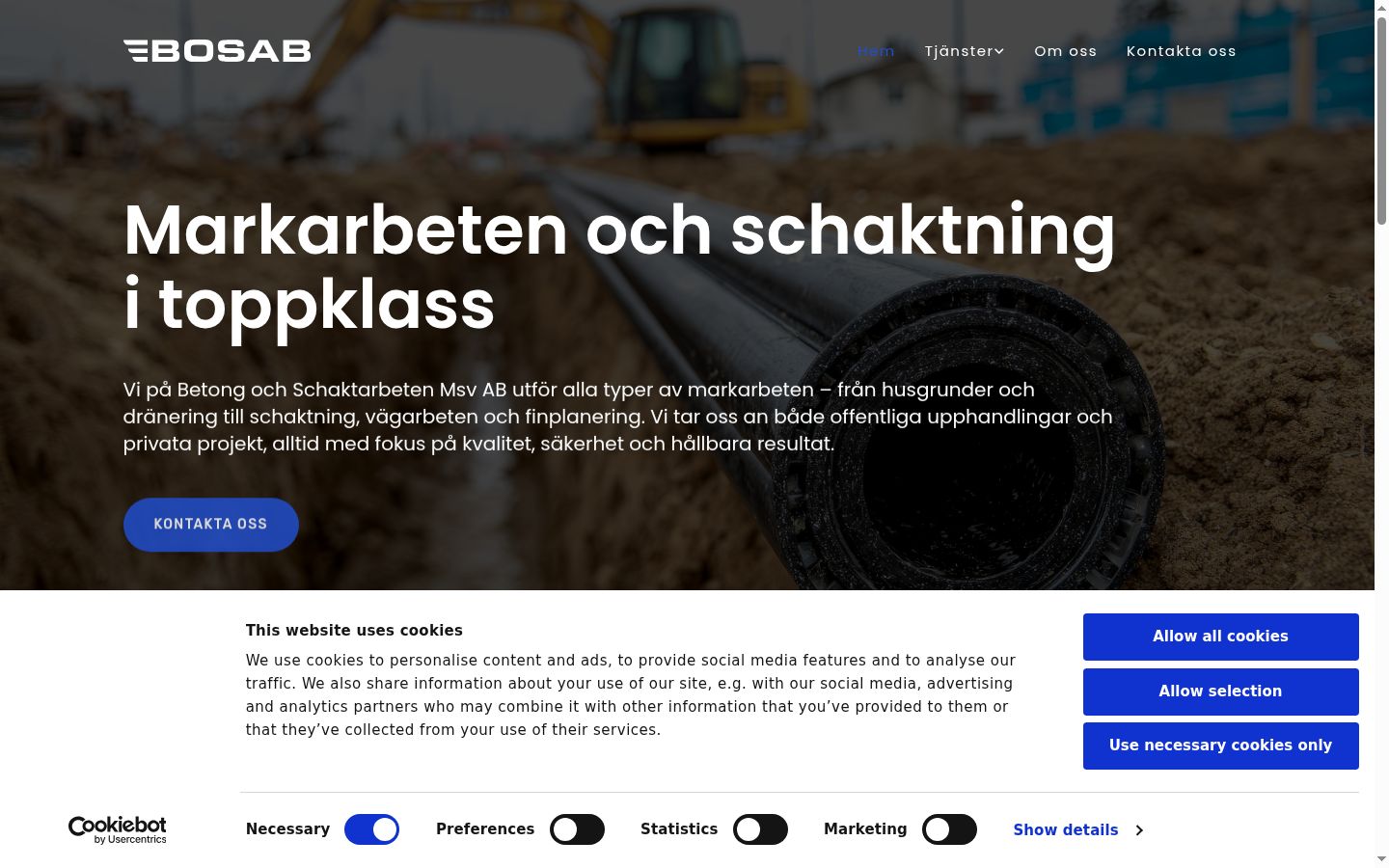 Ekrānuzņēmums ar piekrišanas baneri, kas tika rādīts pirms jebkādas mijiedarbības