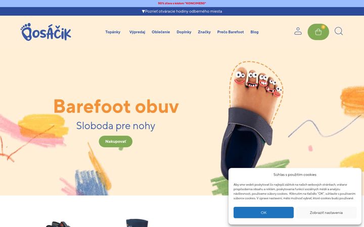 Screenshot of bosacik.sk