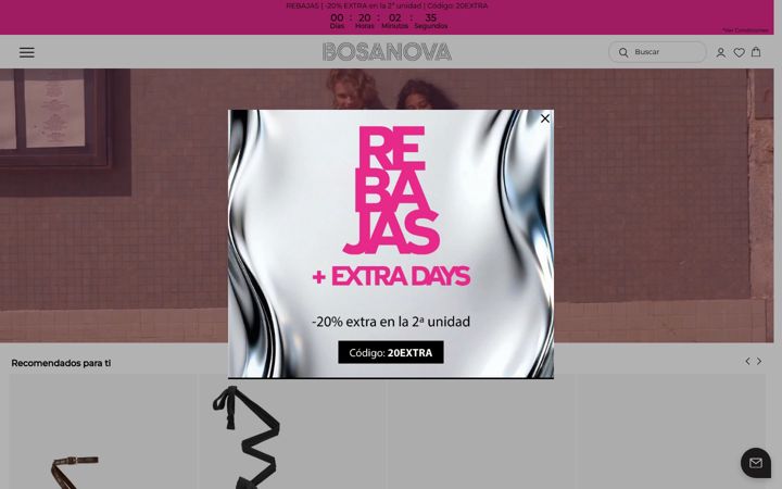 Screenshot of bosanova.es