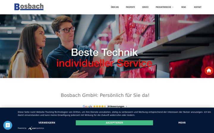 Screenshot of bosbach.tv