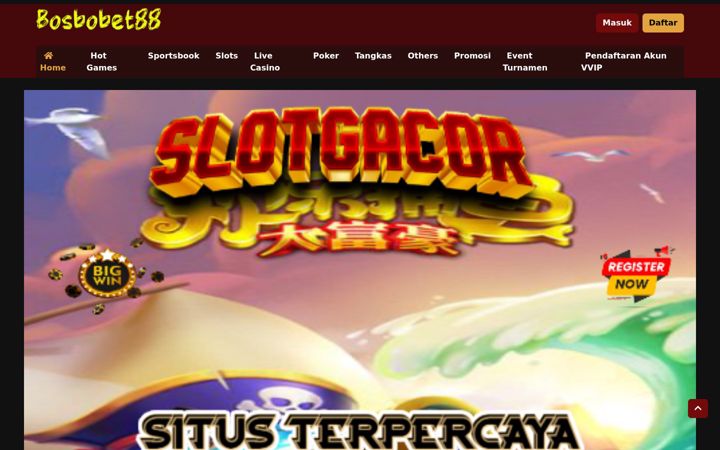 Screenshot of bosbobet88.org