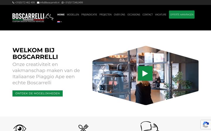 Zrzut ekranu boscarrelli.nl