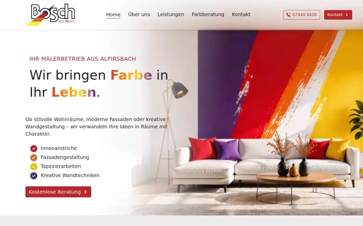 Screenshot of bosch-der-maler.de