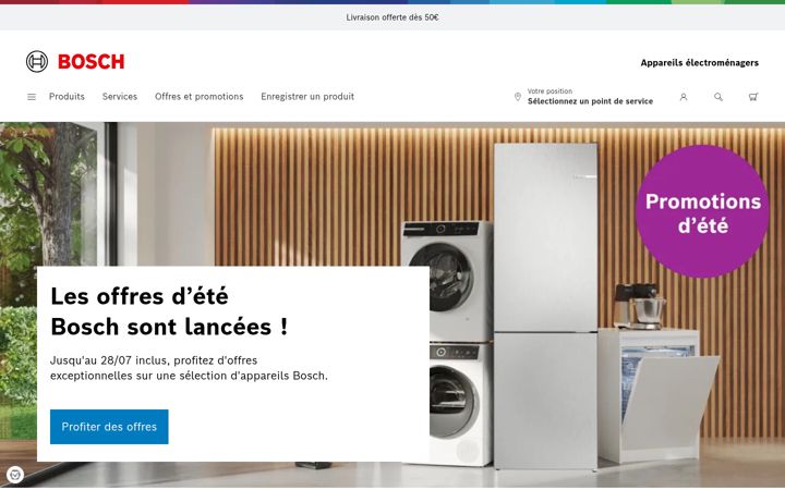 Screenshot of bosch-home.fr