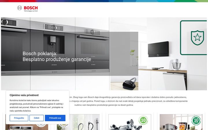 Screenshot of bosch-promocije.me
