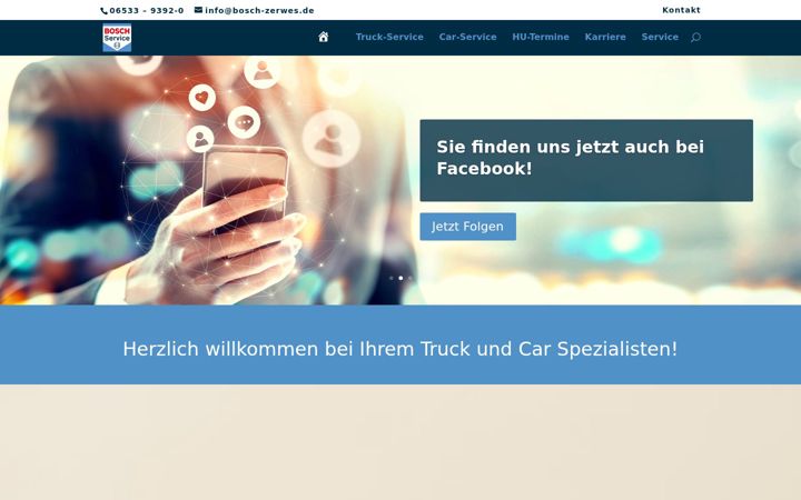 Screenshot of bosch-zerwes.de
