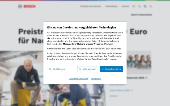 Ekrānuzņēmums no bosch.de