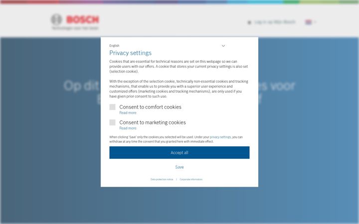 Screenshot of boschacties.nl