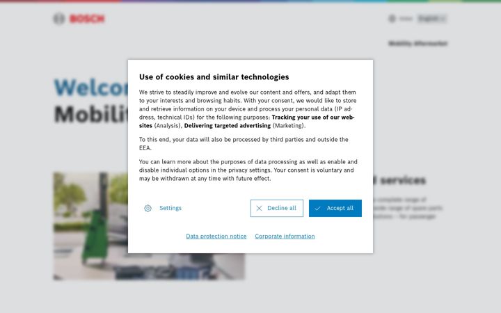 Screenshot of boschaftermarket.com