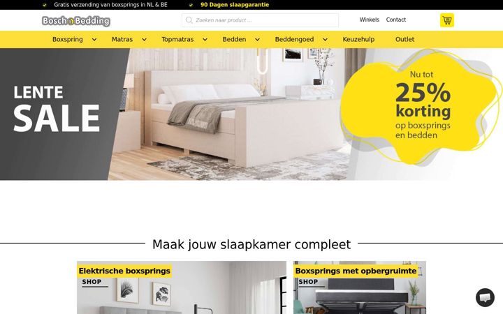 Zrzut ekranu boschbedding-opafbetaling.nl