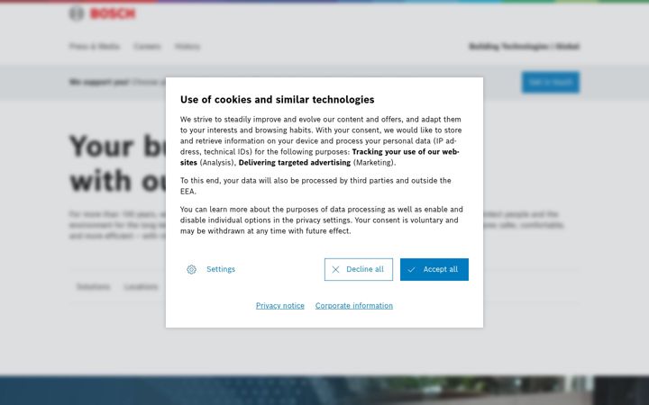 Screenshot of boschbuildingtechnologies.com