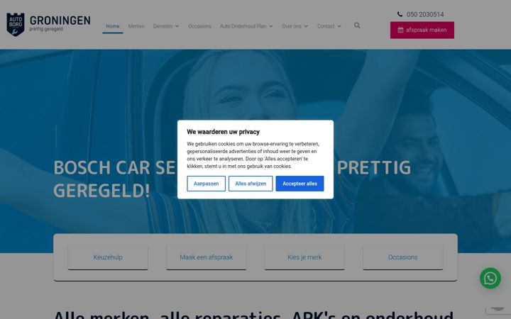 Zrzut ekranu boschcarserviceautoborg.nl