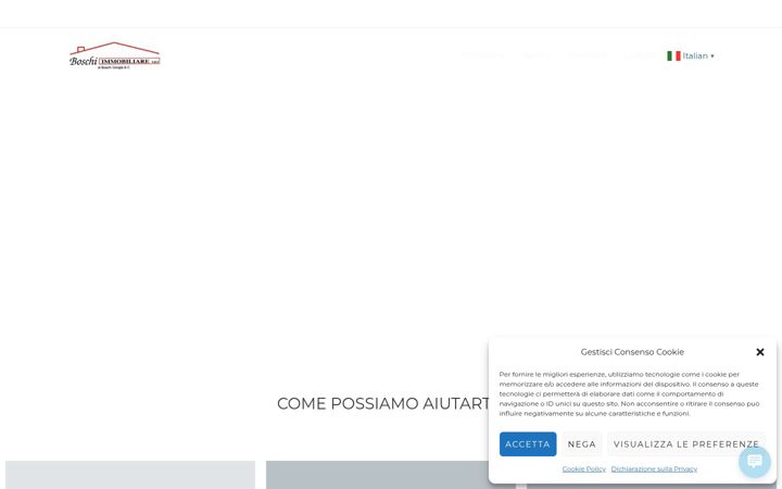 Екранна снимка на boschimmobiliare.it