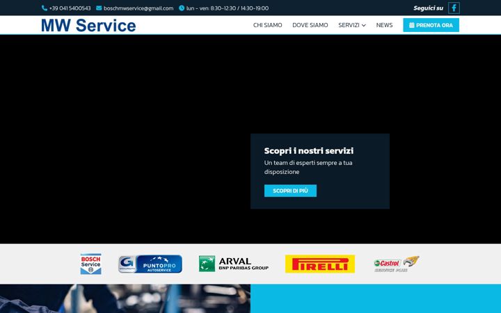 Екранна снимка на boschmwservice.it