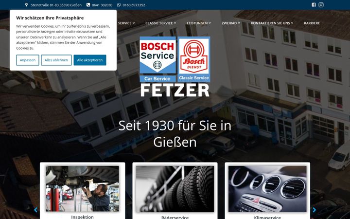 Screenshot di boschservice-fetzer.de