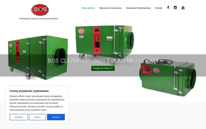 Snímek obrazovky boscleantec.pl