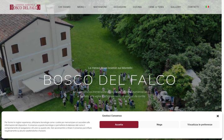 Screenshot of boscodelfalco.it