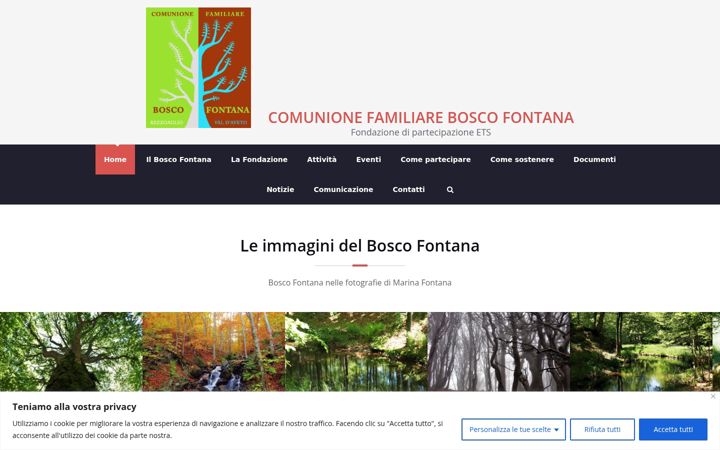 Snimka zaslona za boscofontana.org