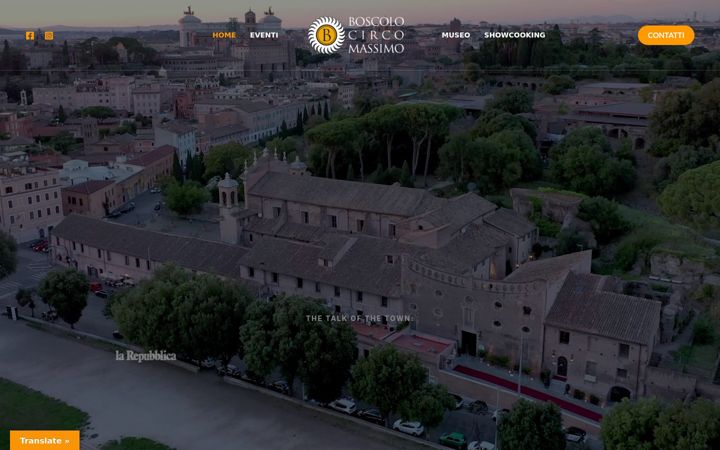 Screenshot of boscolocircomassimo.com