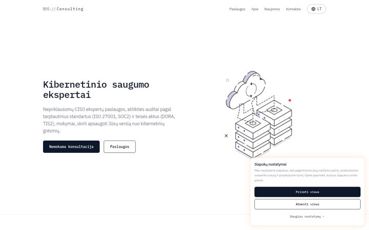 Screenshot of bosconsulting.lt