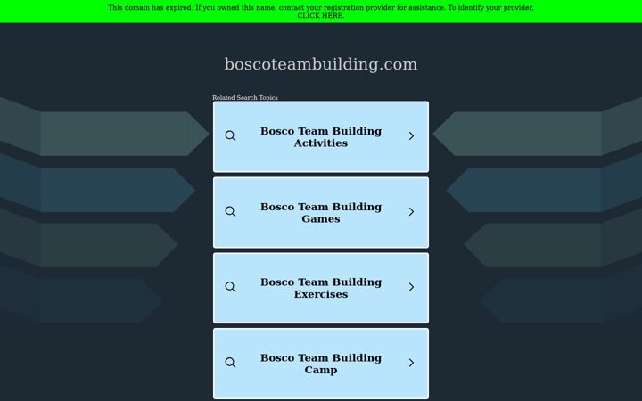 Screenshot of boscoteambuilding.com
