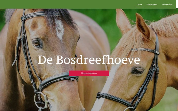Screenshot of bosdreefhoeve.be