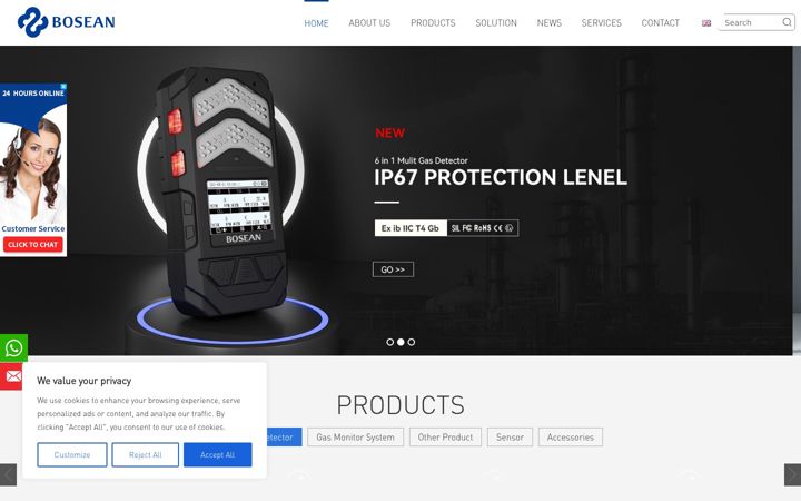 Screenshot of bosean.net