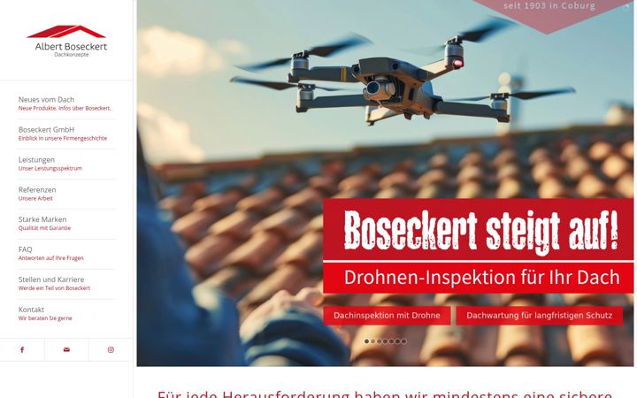 Screenshot of boseckert.de