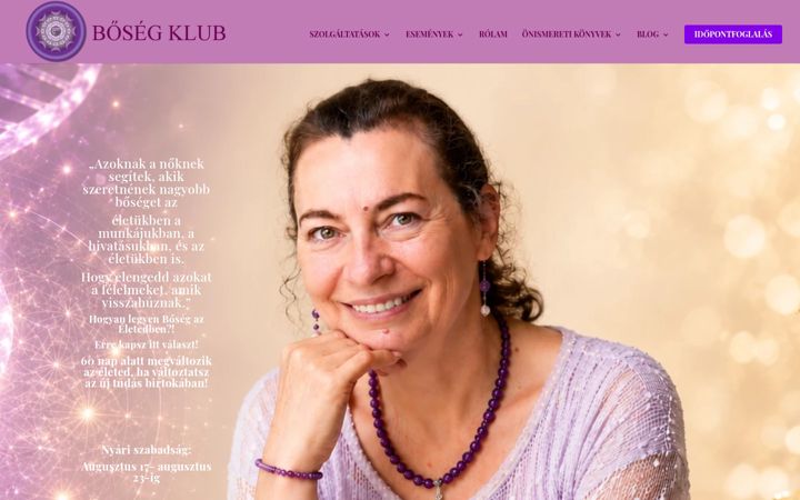 Screenshot of bosegklub.hu