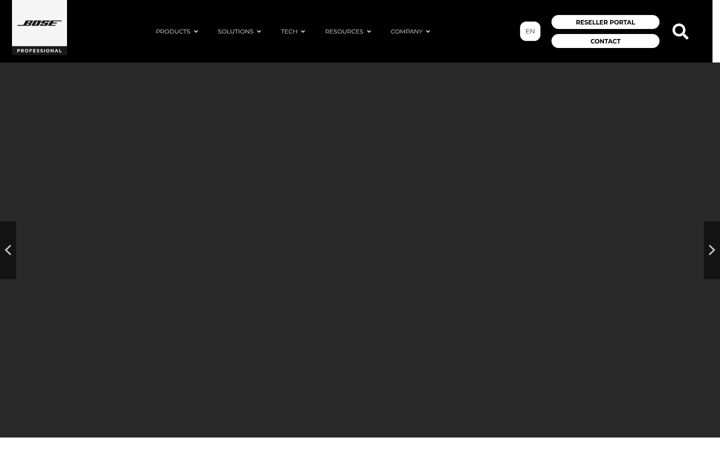 Screenshot of boseprofessional.com