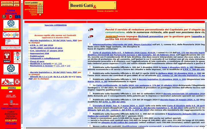 Screenshot of bosettiegatti.eu