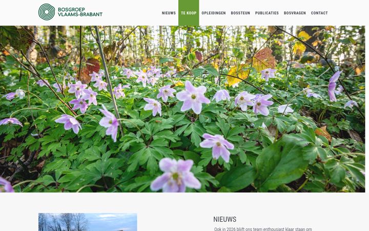 Screenshot of bosgroepvlaamsbrabant.be