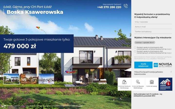 Screenshot of boskaksawerowska.pl