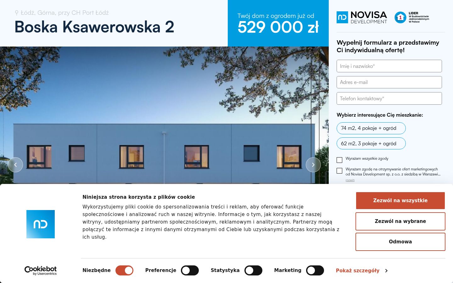 Screenshot tal-banner tal-kunsens muri qabel kwalunkwe interazzjoni