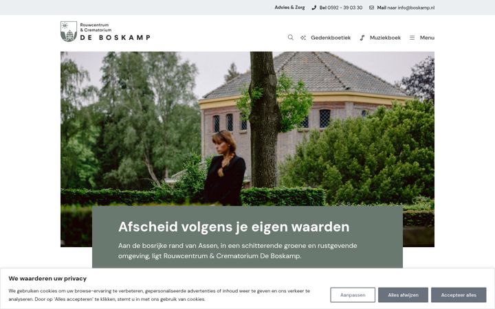 Zrzut ekranu boskamp.nl