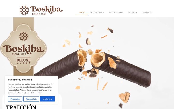 Screenshot of boskiba.com