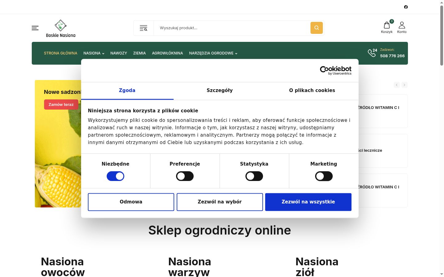 Snímek obrazovky baneru souhlasu zobrazeného před jakoukoli interakcí