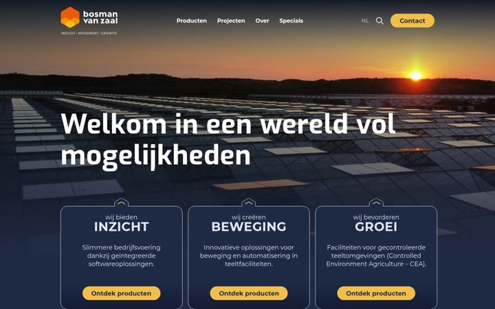 Screenshot von bosmanvanzaal.nl
