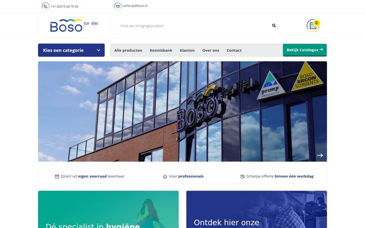 Screenshot of boso.nl