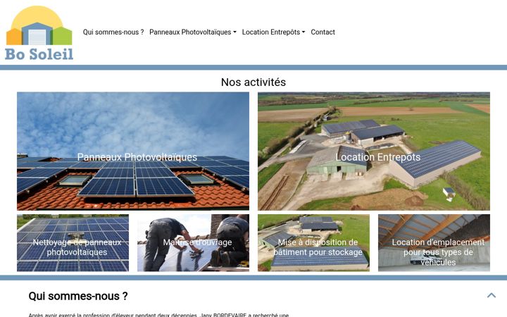 Screenshot of bosoleil-nf.fr