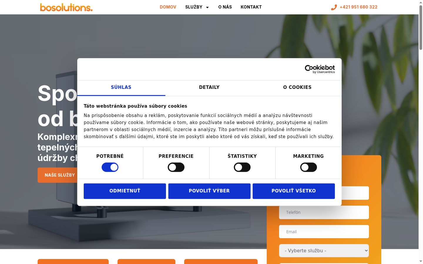 Snímka obrazovky banera súhlasu zobrazeného pred akoukoľvek interakciou
