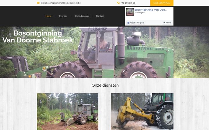 Screenshot of bosontginningvandoornestabroek.be