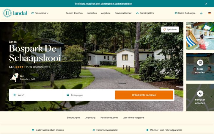 Screenshot of bosparkschaapskooi.de