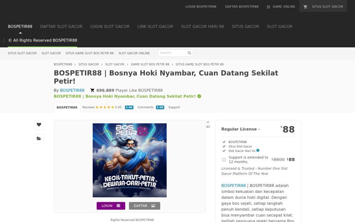 Snímek obrazovky bospetir88.net