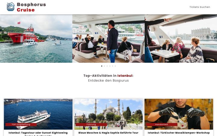 Screenshot of bosphorus-cruise.de