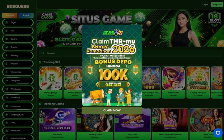 Screenshot of bosque88.org